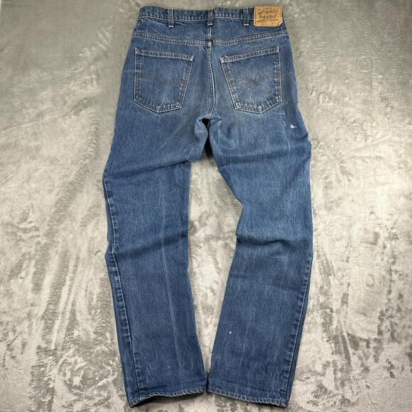 Distressed Vintage 80’s Levi’s Orange Tabs USA Made Size 34 - Picture 2 of 8